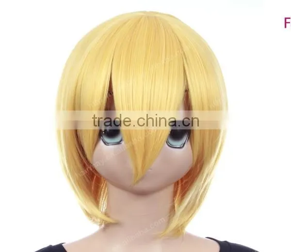 Guangzhou Factory Cheap Price Blonde/white Lolita Wig Synthetic Sex Short Wig Cosplay photo-3