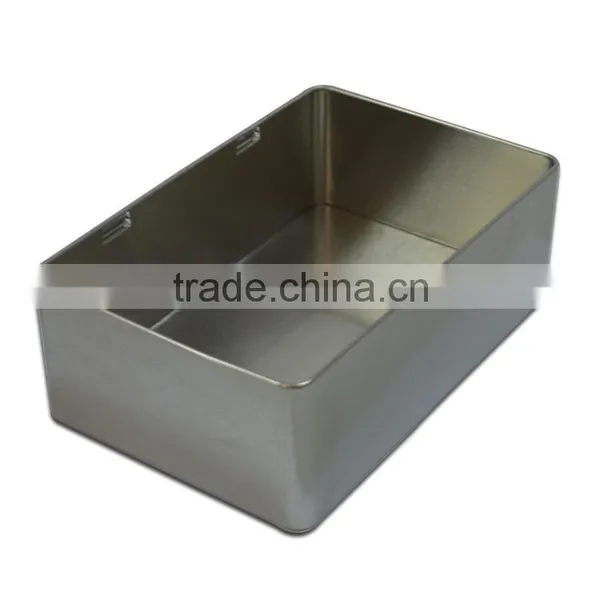 White and Black Metal Tin Box/Rectangular Tin Box/tin Box With Sliding Lid photo-4