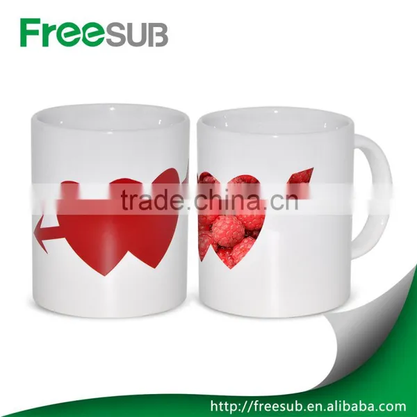11oz Heart Shape Color Changing Wholesale Ceramic Personalized Photo Mugs photo-2
