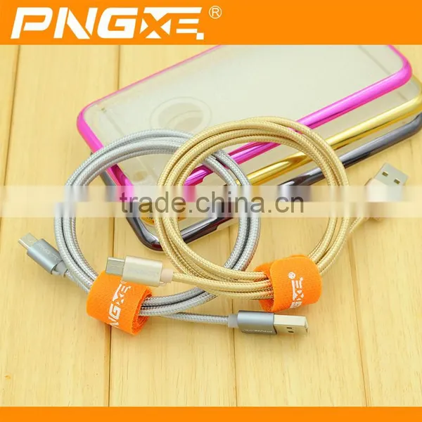 PNGXE High Quality Colorful Micro Braided Usb Cable Fast Charging Data Cable for Iphone Charger Cable Cable Cable Manufacturer photo-2