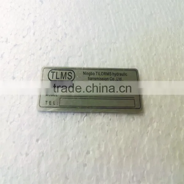 Customized Printing Your Shop Logo Aluminum Nameplate