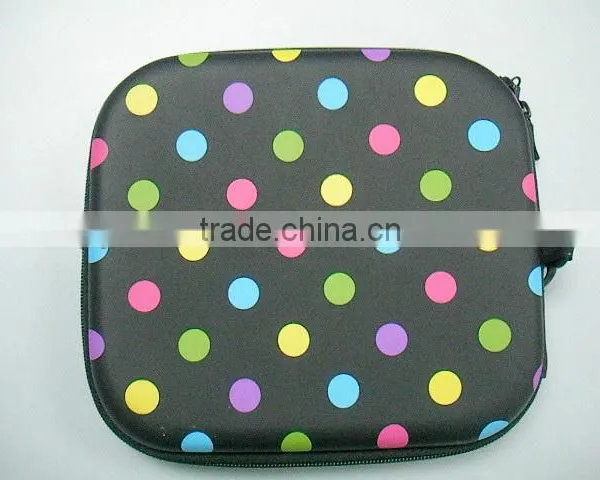 Anti-shock PU Fabric Eva CD Bag Covering White pu Eva CD Bag for Lady pu Eva CD Bag