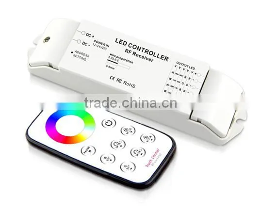 Bincolor T3+R4 Full Color RGB Touch Circle Remote Led Rgb Controller With rf Touch Remote photo-2