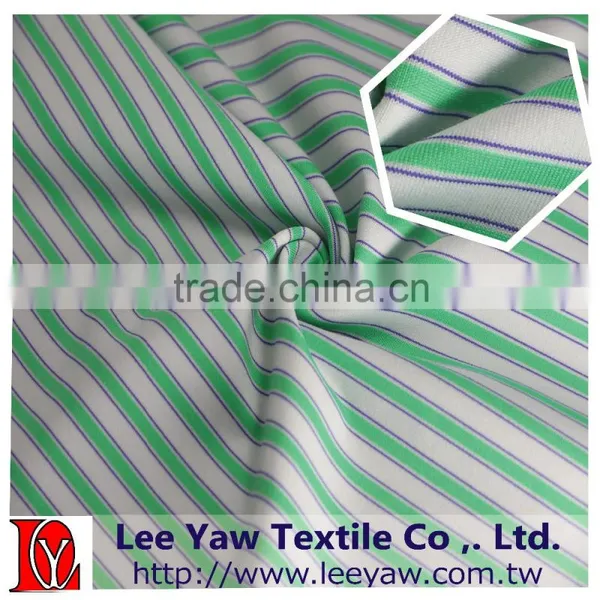 92% Polyester 8% Spandex Yarn Dyed Auto Stripe Jersey Fabric for Garment photo-2