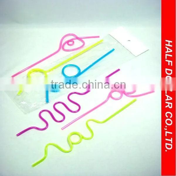 6pcs Plastic Drinking Straws