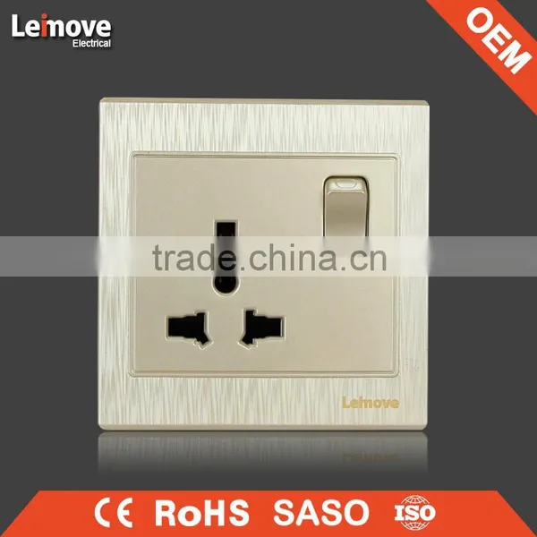 Woven Gold Finish One Gang One/two Way Wall Switch Arbitrary Point Switch photo-5