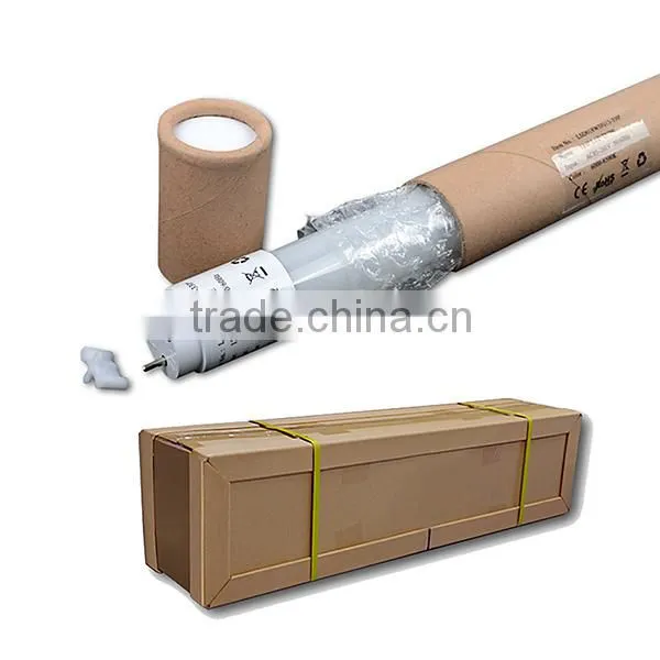 360 degree beam angle glass tube light with CE RoHS IP44 led tube light