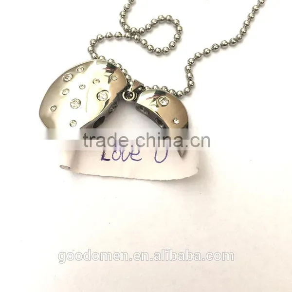 Sterling Silver Open Heart Stainess Steel Adjustable Necklace photo-4