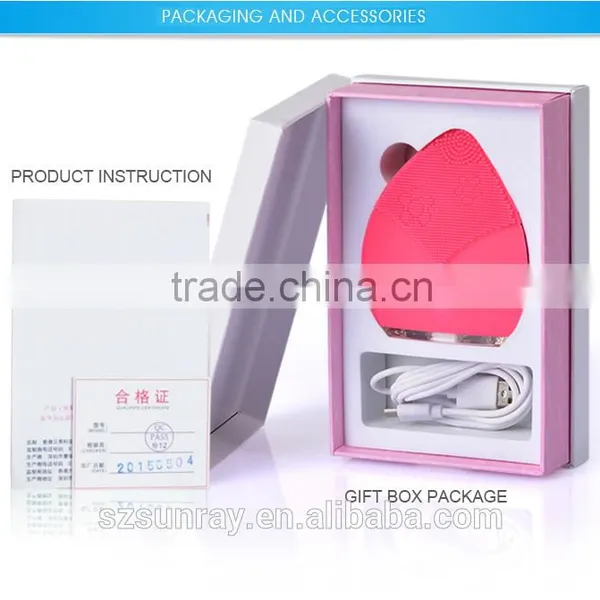 Wholesale Beauty Massage Deep Pore Clean Roller Facial Massage Cream Silicone Facial Cleansing Brush photo-5