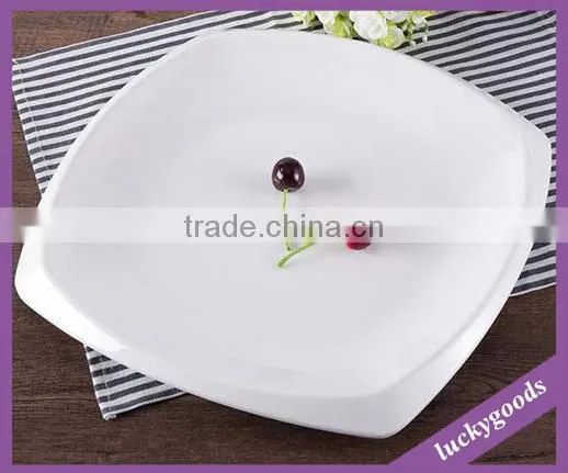 Good Quality White Melamine Resin Plate photo-2
