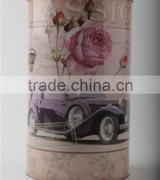 Vintage Car Picture Disposable Metal Money Box photo-2