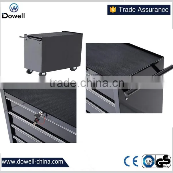 24" Wide 5 Drawer Rolling Tool CabinetTC4124 5 Drawer Intermediate Chest, Silver/Black Professional 5Drawer Rolling Cabinet photo-2