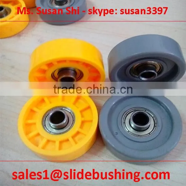 POLYCARBONATE + BEARING ROLLER 38 x 12.5-13 x 6.2 x 25 Inside Shaft ID=6.2mm Pressed Steel Skate Wheel Quotation photo-4