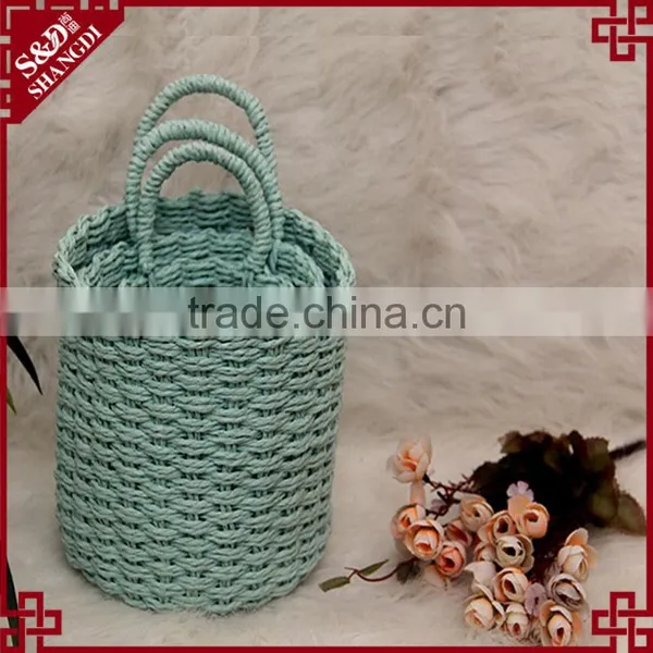 Exquisite Handcraft Artificial Flower Holder Stackable Decorative Baskets photo-2
