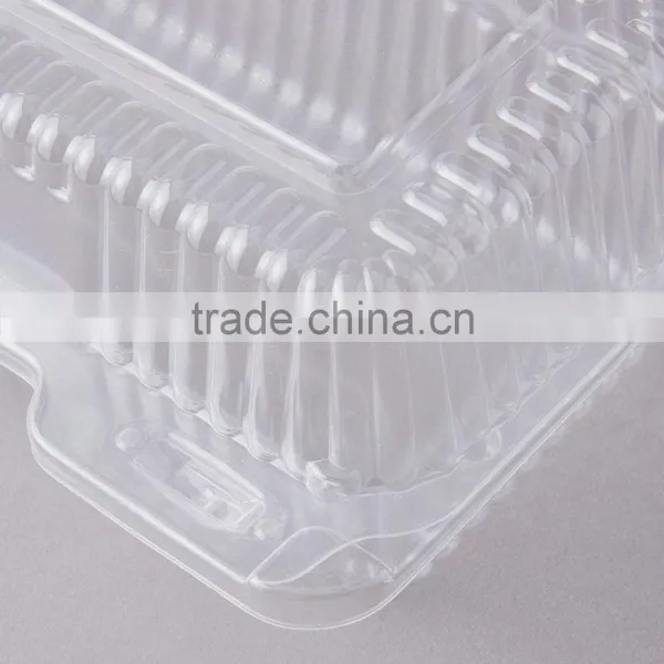 Durable Packaging Deep Clear Hinged Plastic Container, BOPS Clamshell Food Take Away Box for Cake, Hotdog photo-6