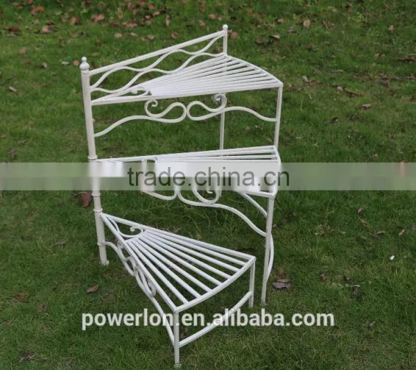 3-tier Shabby Chic Metal Flower Pot Stand PL08-5623 photo-3