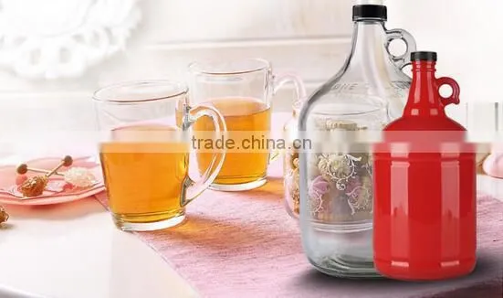 Glass Water Bottle Includes Plastic Screw Cap, 1 Gallon Capacity photo-4