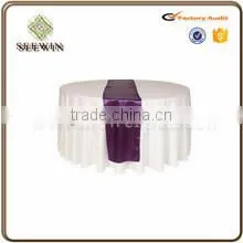 Popular Soft Quilt Satin Table Runner for Wedding Decoration photo-5