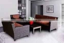 Wicker Furniture, Plastic Rattan Sofa Living Room Set