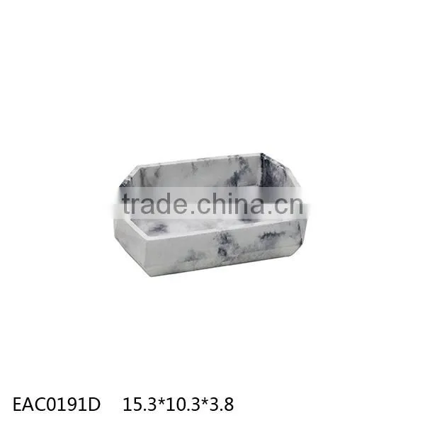Hot Sale Bath Accessories Concrete Material Marble Effect Bathroom Sets photo-4