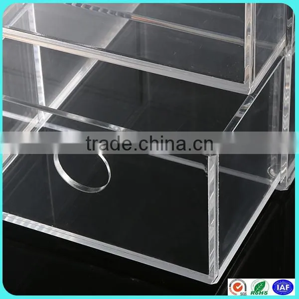 HIGH Quality and Custom Clear Acrylic Jewelry Box With Drawer photo-6