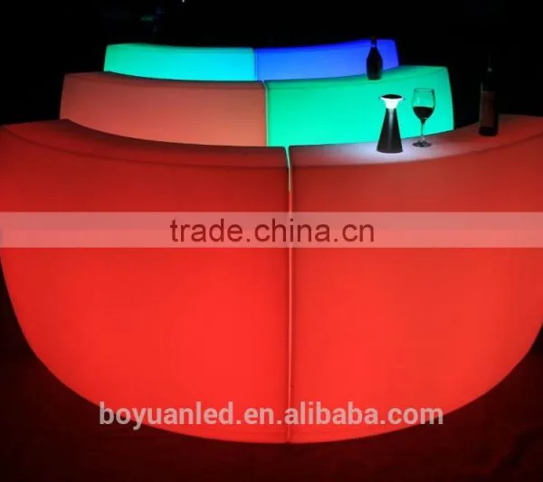Led Shop Showroom Reception Counter Designs Home Party Light up Bar Counter photo-4