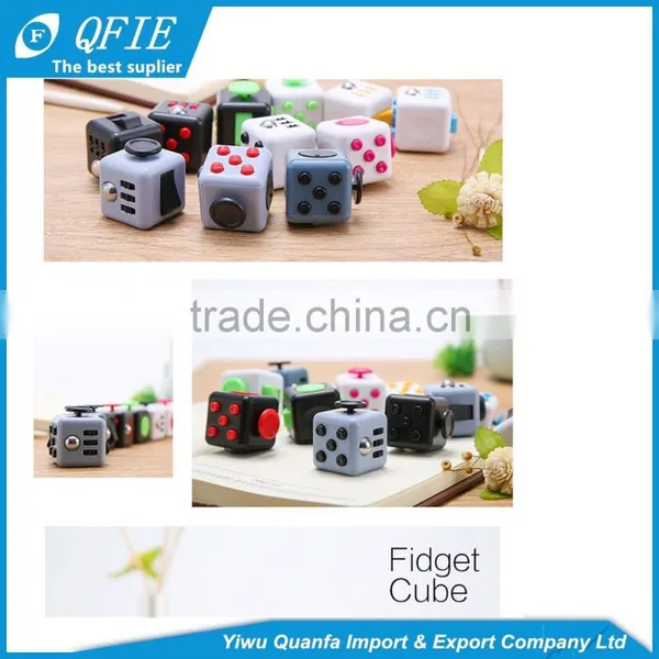 2017 Hot New Products Desk Finger Toys Mini Fidget Cube Squeeze Fun Stress Reliever photo-6