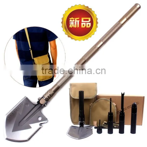 Multifunctional Stainless Steel Survival Tactical Sappers Shovel, Outdoor Camping Shovel photo-2