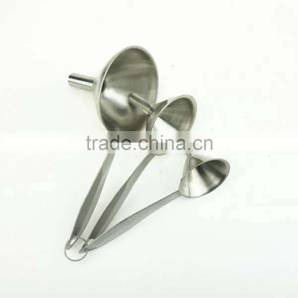 42134 3PCS Latest Popular High Quality Small Stainless Steel Funnel photo-2