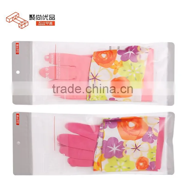 L00033 Rubber Gloves Scrubber/ House/kitchen /cleaning Room With Velvet photo-6