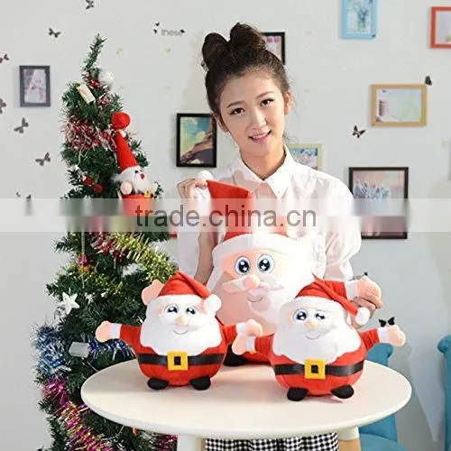 25cm Super Cute Santa Claus Light Up Stuffed Plush Toy As Children's Gifts for Christmas photo-3