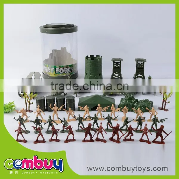 Wholesale military base set kids play plastic soldier toys