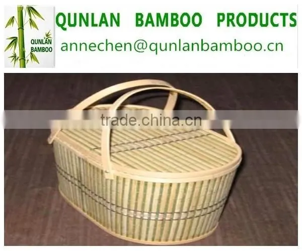 Natural Color Vbamboo Waste Basket photo-2