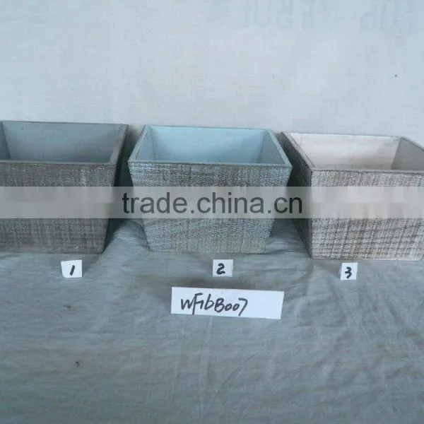 Garden Decorative Wooden Flower Pot With Blackboard