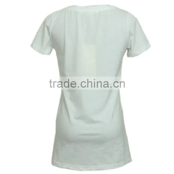 Cotton/spandex Cute Short Sleeve Knitting Garment With Print for Young Lady photo-3