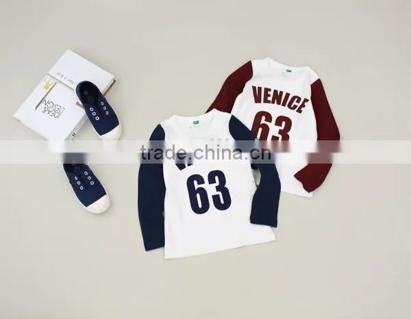 Latest Long Sleeve Sport Design Children Tshirt Kids Longsleeve t Shirt photo-4