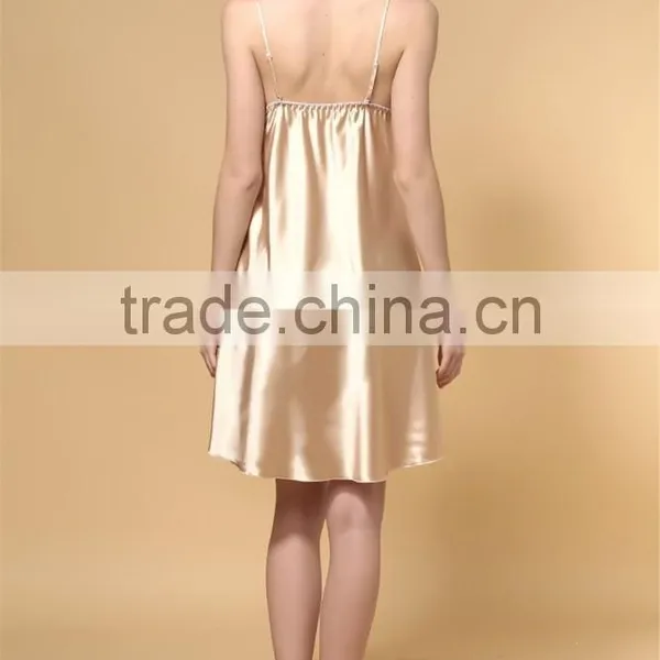 Sexy Satin Night Skirt Pajamas Sleepwear photo-5