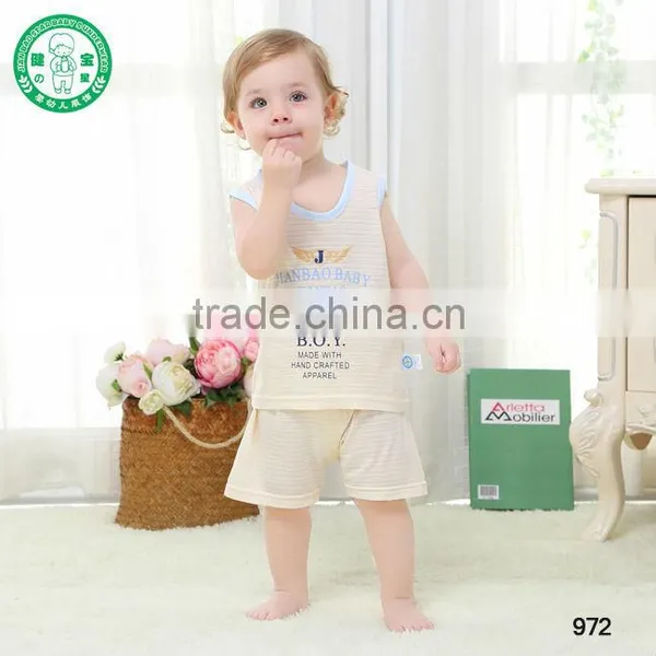 Baby Clothes Jutecell Horizontal Stripes Vest Suits Child Home Dress photo-4