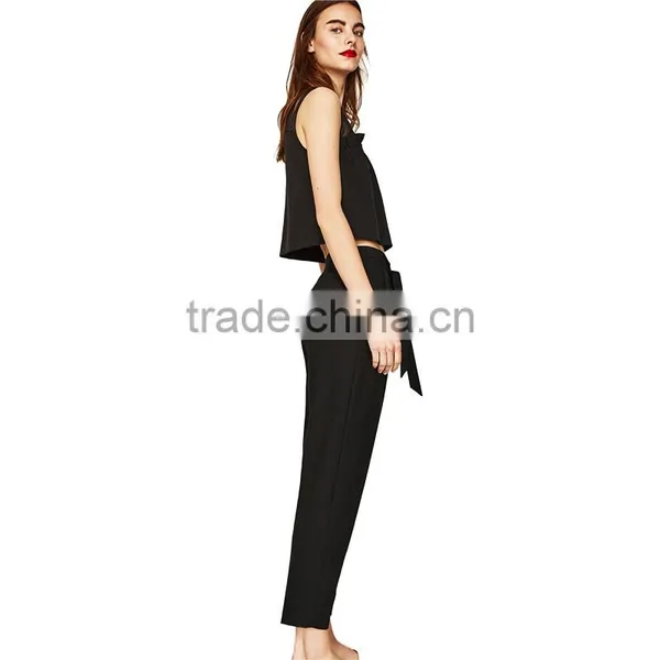 2017 OEM Summer Nifty Asymmetric Frilled Round Neck Women Sarafan photo-3