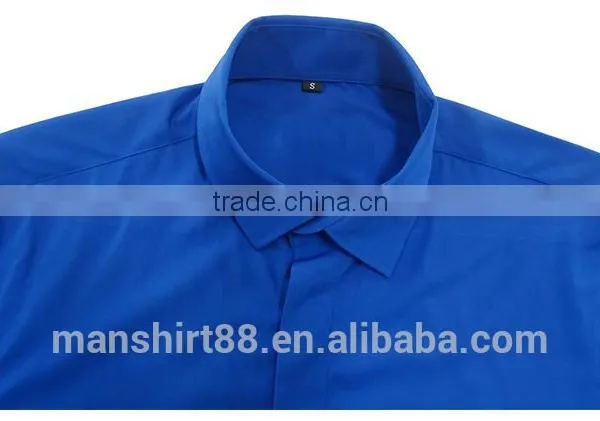 100% Factory Custom Slim Fit Cotton Men Shirt photo-3