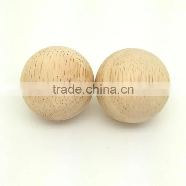 Quality Round Ball Decorations Custom Painted Wooden Bead Craft photo-2