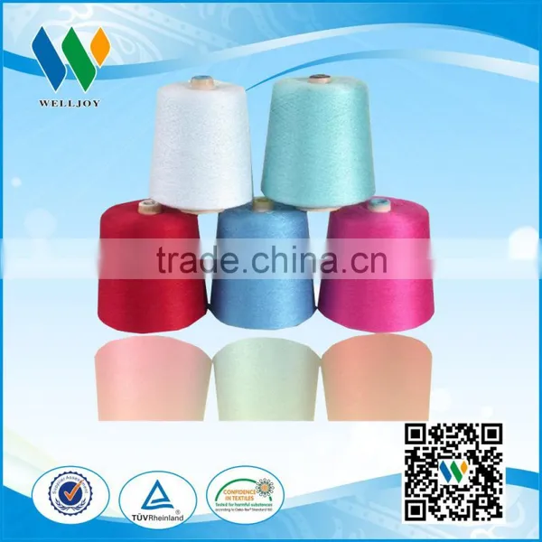 Virgin High Quality Ring Spun Technics Polyester Yarn Dyeing Colors photo-3