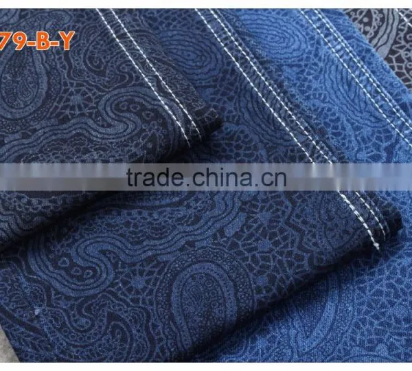 A379-B-Y Printed Denim Fabric for All Kinds of Jeans photo-5