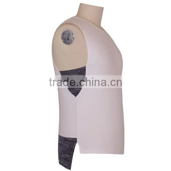 2017 New Product Custom Logo Sleeveless Mens Gym Yoga Tank Top photo-2