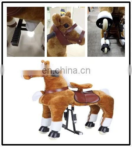 HI CE Hot Sale Mechanical Animal ,ride on Horse Toy Pony on Wheels photo-4