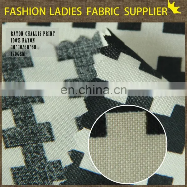 Rayon Challis Hand Well Printed Spun Rayon Fabric Rayon Pajamas Fabric Design photo-3