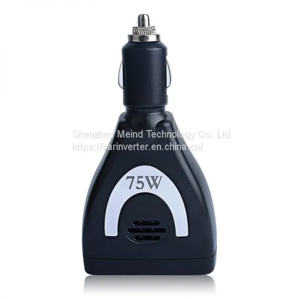 75W Modified Sine Wave DC to AC Power Inverter Car Inverter With USB American Socket