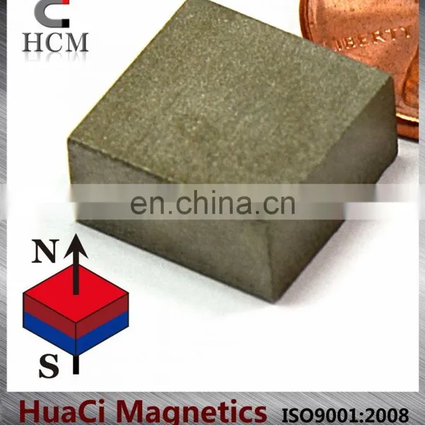SmCo Magnet Block 1/2''X1/2''X1/4" Samarium Cobalt Magnet Used for Industrial