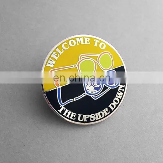 Custom Cast Brass Gold Plating Folk Art Magnetic Badge Metal Crafts photo-6