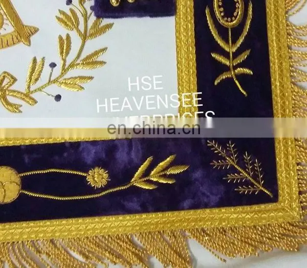 MASONIC REGALIA GRAND LODGE PAST MASTER APRON PURPLE photo-4